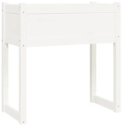 Biała prostokątna donica ogrodowa M5-F75