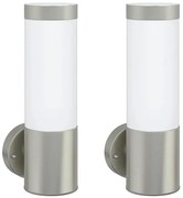 Zestaw srebrnych kinkietów zewnętrznych F018-SelivoS9-P29