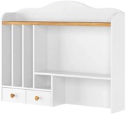 Biała nadstawka do biurka w stylu skandynawskim - SO L6-L27