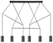 Rabalux 72018 - Lampa wisząca ASLAUG 6xGU10/50W/230V na linkach