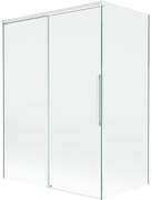 Mexen Rox parawan nawannowy 2-skrzydłowy rozsuwany 120 + 70 x 150 cm, transparent, biały - 8C9-120-070-20-00