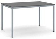 Stół jadalniany, 120x80 cm, ciemnoszara podstawa, grafit