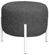 Pufa OLA LOFT ławka podnóżek metal biały Rolf7