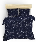 Narzuta pikowana z 2 poszewkami na poduszki Polle, 200x220 cm