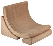 Brązowy sztruksowy fotel dziecięcy Moon – Wigiwama