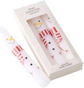 Świece stołowe z motywem świątecznym, 3 szt., 16 cm