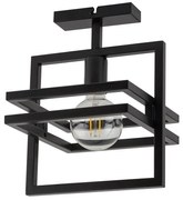 Czarna industrialna lampa sufitowa ze stali W6-F19