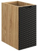 Szafka łazienkowa OCEAN BLACK 81-30-1D 30cm dąb olejowany/czarna COMAD