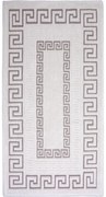 Szarobeżowy bawełniany chodnik Vitaus Versace, 80x200 cm