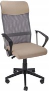 Beżowe obrotowe krzesło biurowe F3-P83