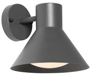 Zewnetrzna Industrialna lampa ścienna zewnętrzna ciemnoszara stożek IP44 - NatasPrzemysłowy Oswietlenie zewnetrzne