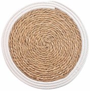 Podkładka pod talerz z trzciny i bawełny SIMBA, Ø 38 cm
