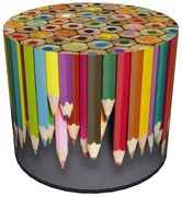 Okrągła kolorowa pufa dziecięca 8 wzorów M7-Z85