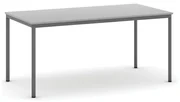 Stół do jadalni i stołówki, 1600 x 800 mm, ciemnoszara konstrukcja, szary