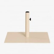 Kwadratowa Podstawa Parasola 60x60 Cm Ze Stali Peuet Kremowa Tapioca - Sklum