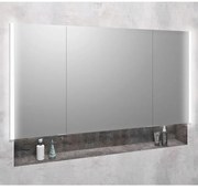 Szara szafka łazienkowa 126x70 cm Integra – Sapho