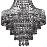 Żyrandol kryształowy CORAL Black 3xE14