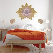 Naklejki na ścianę - Lotosowa mandala khaki