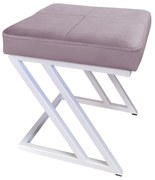 Pufa ZETA LOFT taboret podnóżek podstawa biała MG55