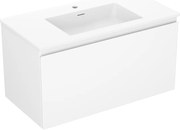 Mexen Orio szafka łazienkowa 90 cm z umywalką Otis, 1 szuflada, biała mat - 91A10-09047-1-BF01-W18M01