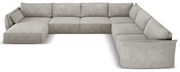 Jasnoszary narożnik (prawostronny) Vanda – Mazzini Sofas