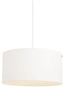 Lampa wisząca biała klosz biały 50cm - Combi Nowoczesny Oswietlenie wewnetrzne