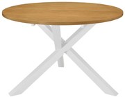 Okrągły stół ze skośnymi nogami brązowy B3-M07