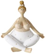 Figurka porcelanowa Joga, kobieta, 22 cm