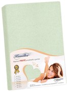 Bellatex prześcieradło frotte zielony szałwiowy, 90 x 200 cm