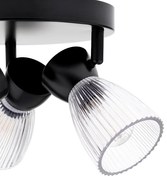 Lampa sufitowa BEST BLACK 3xE14 (round), na kole, potrójne, kierunkowe
