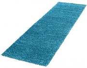 Dywan shaggy jednokolorowy turkusowy 80 cm x 250 cm