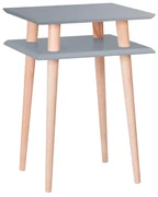 Stolik kawowy SQUARE HIGH 43x43 ciemnoszary kwadratowy RAGABA