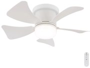 Globo 03609W - ściemnialny wentylator sufitowy HINES LED/10W/230V + pilot biały