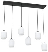 Nowoczesna lampa wisząca z 6 mlecznymi kloszami - D166 C9-C40