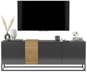 Stojąca szafka rtv grafit połysk D3-N21