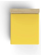 Żółte bawełniane prześcieradło z gumką 140x200 cm – Mijolnir