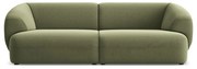 Zielona aksamitna sofa 232 cm Moana – Makamii