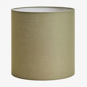 Arlina Abażur Do Lampy Z Tkaniny Salvia Zieleń & Ø30 Cm - ↑30 Cm - Sklum