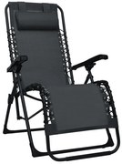 Składane czarne tarasowe krzesło B5-H34