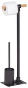 Metalowy stojak na papier toaletowy i szczotkę do wc FORLI, WENKO
