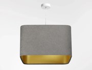 Lampa wisząca KWADRO SUE 40w20 szara/złota BPS KONCEPT