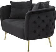 Sofa Bucharest Czarna Cm 127X74X71