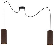Lampa wisząca AVALO 2xE27/60W/230V brązowo-miedziana