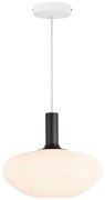 Nordlux - Lampa wisząca ALTON 1xE27/60W/230V biała/czarna/mosiądz