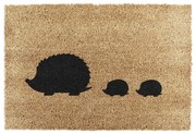 Wycieraczka z włókna kokosowego 40x60 cm Hedgehog Family – Artsy Doormats