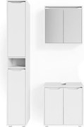 Zestaw mebli łazienkowych biały 60x30x62 ruben