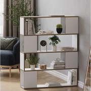 Rozdzielacz pokoju biały/dąb 100x24x124.5 eneos