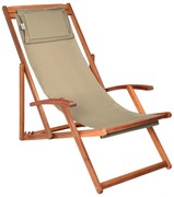 Leżak ogrodowy SIENA, 65x87x102cm, beżowa Jurhan