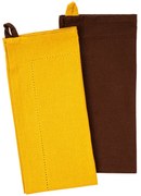 Ścierka kuchenna Heda żółty, 50 x 70 cm, komplet 2 szt.