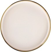 Altom Porcelanowy talerz deserowy Palazzo 21 cm, biały